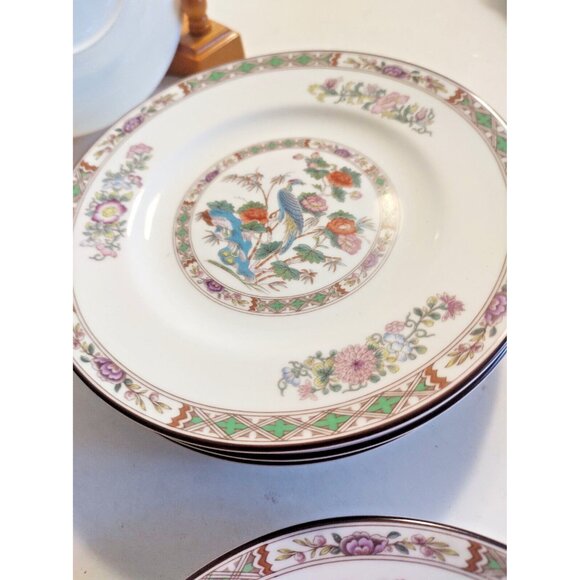Vtg Wedgwood England Bone China Kutani Crane Bread & Butter or Salad  Plate 6" - Picture 11 of 11